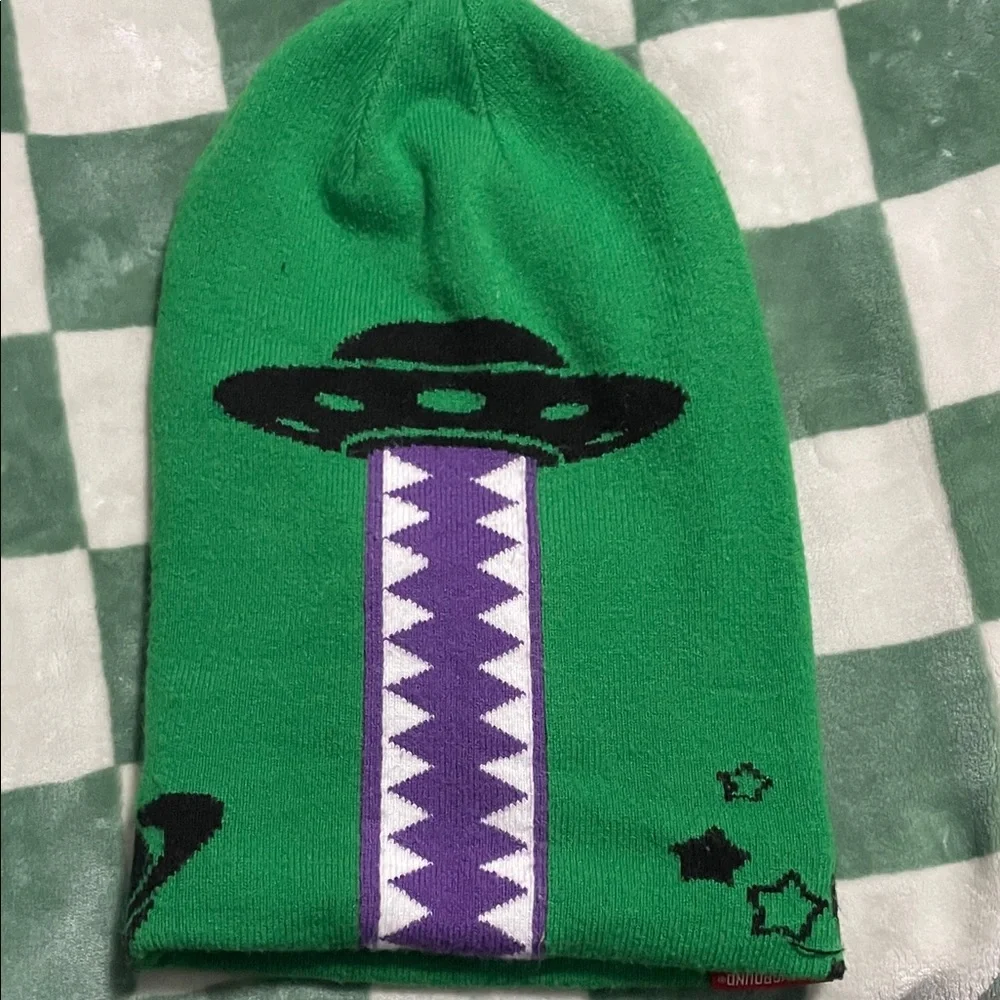 Sprayground Green and Purple Kids Balaclava
